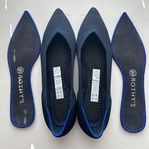 Rothys Navy Heather Points SZ 8